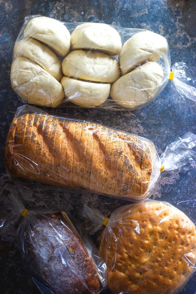 bread wrapped in plastic from Sanibel Island grocery store