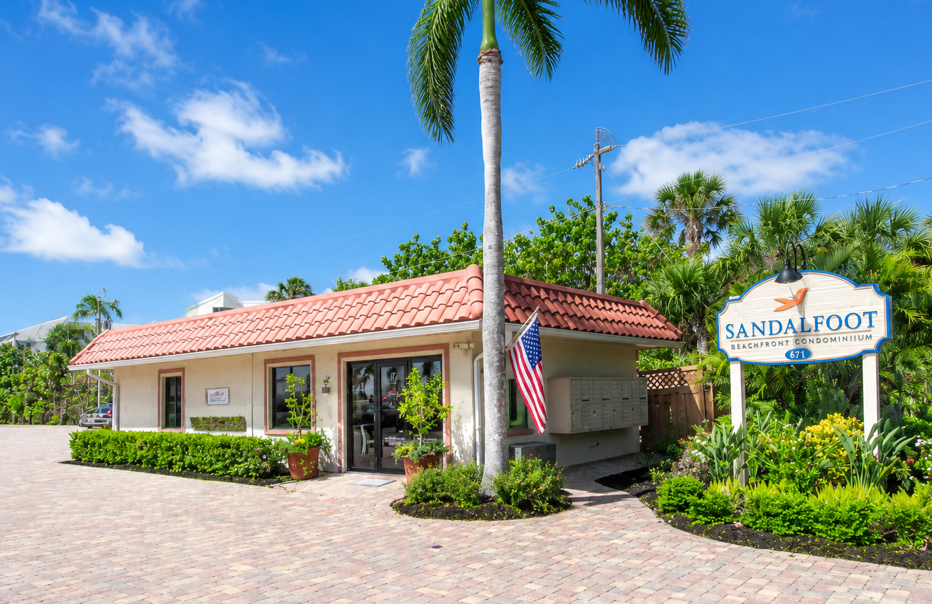 Sandalfoot Beachfront Condominium Office - Sanibel Island